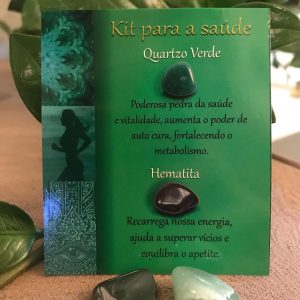 Kit Saúde-Quartzo Verde e Hematita