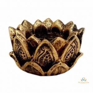 Kit Estatua de Buda Dourado + Castiçal/Incensário Dourado + Pedras dos Chakras