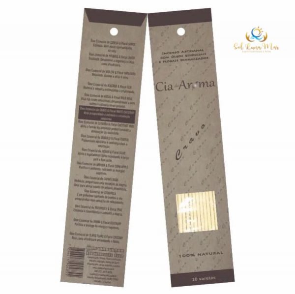 Incenso Cravo 100% Natural c/ Óleos Essenciais-Artesanal