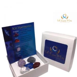 Kit Harmonia-Ametista, Jaspe, Cristal e Quartzo Azul