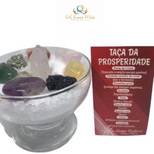 Taça da Prosperidade de Pedras e Sal Grosso 7CM