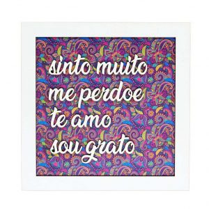 Quadro Frase – Hoponopono – Estampado