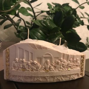 Porta-Vela Santa Ceia White
