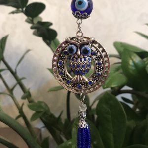 Móbile Olho Grego Corujá Mandala C/ Strass