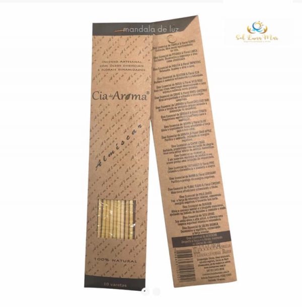 Incenso Almiscar 100% Natural com Óleos Essenciais Artesanal Não tóxico Fumaça incolor