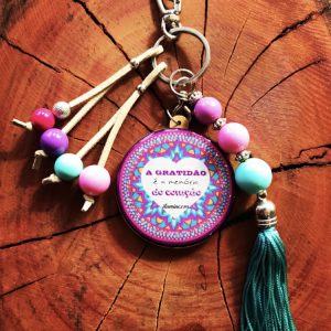 Chaveiro Criativo Mandala – Gratidão