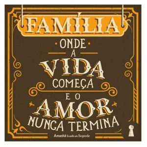 Porta Copos Ímã Família onde o amor começa