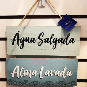 Placa C/ 2 Água Salgada, Alma Lavada